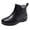 Black, variant on Women's Chunky Platform Rain Boots Anti Slip Thick Sole Casual Walking Fishing Garden Work Shoes