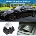 thumbnail image 2 of Interruptor de ventana eléctrica Unique Bargains para BMW 740i 750i XDrive No. 61319299457 Interruptor de control de ventana ABS negro lado trasero izquierdo y derecho, 2 of 7