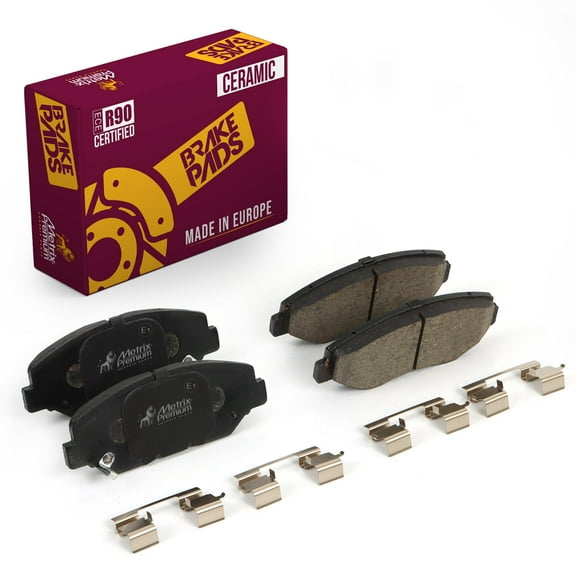 Metrix Premium Chassis Parts Front Ceramic Disc Brake Pad Set D914-D958 Fits Acura ILX, Honda Accord, CR-V, CR-Z, Civic, Element, Fit, Pilot