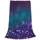 thumbnail image 2 of Balery Purple and Green Glitter Manta de Felpa Suave y Acogedora – Cobija de Franela Aterciopelada para Cama, Lavable y Cálida para Sofá, Mascotas, Transpirable-50"x40", 2 of 7