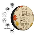 thumbnail image 4 of Naloa Thanksgiving With A Grateful Heart PVC Leather Spare Tire Wheel Cover for Car Truck SUV Camper Trailer Universal Fit many size14 inch, 4 of 6