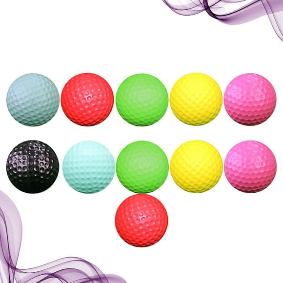 Hytrove 11 Pcs Balles en Éponge pour Pratique Intérieure Balles Souples de Couleur Assortie pour Jouer