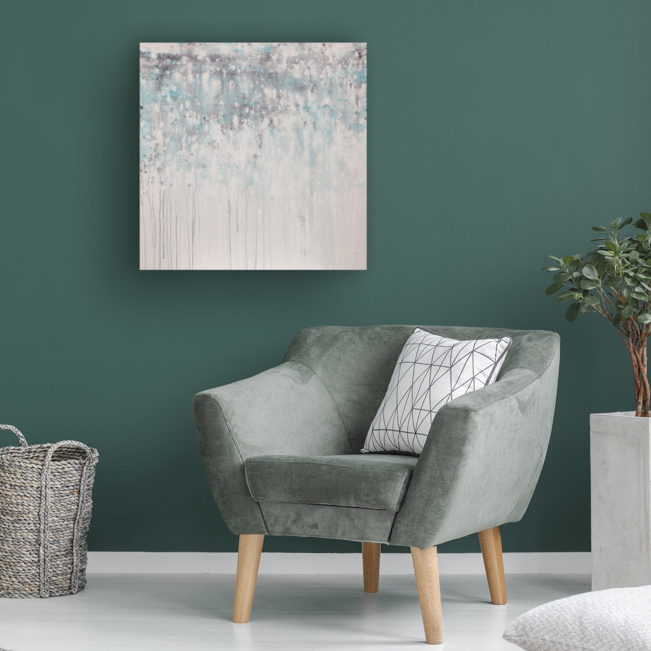 Canvas Wall Art - Hilary Winfield 'Lithosphere 207' Wall Art for Living Room, Bedroom, or Office Décor by Trademark Fine Art - 24 x 24 Inches