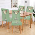 thumbnail image 2 of Yayeee 4 Pack Dining Chair Covers Stretch Parson Chairs Slipcovers Seat Protector, Lemon Juice, 2 of 6