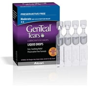 Alcon Genteal Tears Moderate Lubricant Eye Drops, Soothing Relief, 0.03Oz
