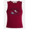 thumbnail image 5 of Peanuts Women's and Women's Plus Size Snoopy Ghost Stories Sleep Tank Top, Sizes XS-2X, 5 of 6