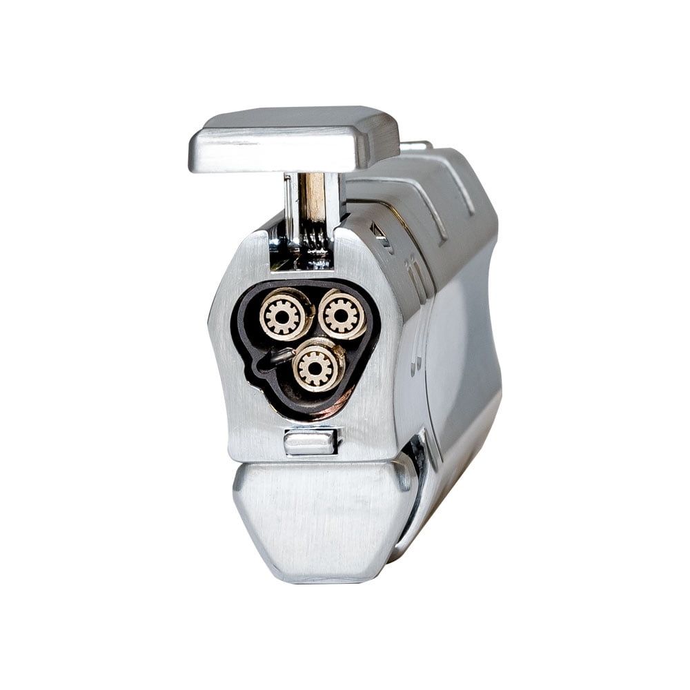 Vertigo Envoy Triple Torch Lighter - Silver