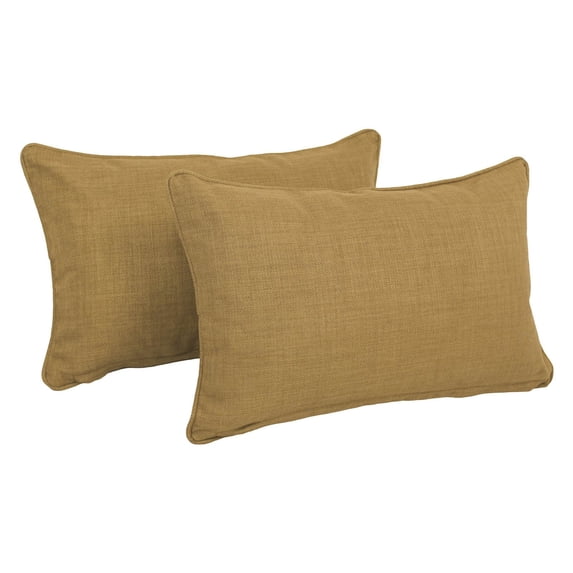 Blazing Needles Reo Outdoor Back Support Throw Pillows - Set of 2