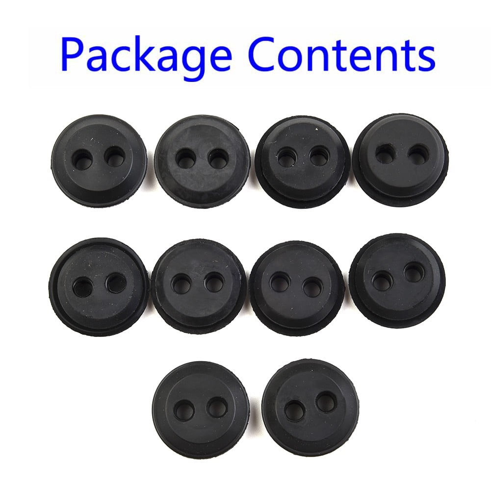 10Pcs 2 Hole Fuel Tank Grommet Replacement Stihl Honda Trimmer Lawn