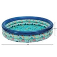 thumbnail image 6 of Bluescape Blue Dino 3-Ring Inflatable Swimming Pool for Kids, Round, Age 2 & up, Unisex, 6 of 7