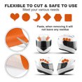 thumbnail image 4 of Uxcell Reflective Tape, Self-Adhesive Trailer Reflector Tape Warning Safety Sticker High Visibility Night Reflectors Orange 8 Inch x 16 Feet, 4 of 6