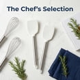 thumbnail image 2 of Unique Bargains Silicone Spatula Set, Kitchen Utensils with Rubber Tips Beige 13.4x3 in, 2 of 5
