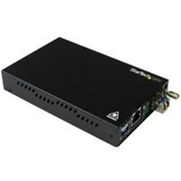 StarTech.com  Gigabit Ethernet Copper-to-Fiber Converter SM LC 10km