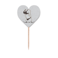 thumbnail image 1 of Bikini Beauty Illustration Black Pattern Toothpick Flags Heart Lable Cupcake Picks, 1 of 3