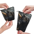 thumbnail image 3 of Xecao Black And Gold White Horse Print Telescopic Pencil Bag Pen Holder Pop Up Stationery Case Stand-up Retractable Transformer Bag Standing Organizer, 3 of 6
