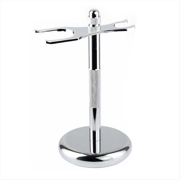 Soporte para Maquinillas de Afeitar de Seguridad con Portabrochas, Soporte de Metal Resistente para Afeitadoras Hombres, Compatible con Brochas y Tipo Maquinillas Afeitar A