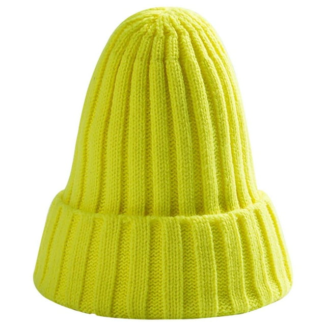 Sonducket Sombrero Unisex mezclas de algodón sólido cálido HIP HOP sombreros de punto hombres gorras de invierno mujeres Skullies gorros para Sombreros fluoresceína Sonducket AP000123-14