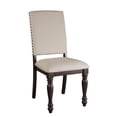 thumbnail image 3 of Lexicon Chaise de Salle à Manger en Bois Transitionnel Gris Brun (Ensemble de 2), 3 of 7