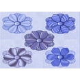 thumbnail image 1 of Ahgly Company Machine Washable Indoor Rectangle Transitional Heavenly Blue Area Rugs, 2' x 4', 1 of 7