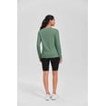 thumbnail image 3 of Pinspark UPF 50+ Rash Guard for Women Hiking Shirt Quick Dry Workout Top Long Sleeve Crewneck Running Shirts, 3 of 5