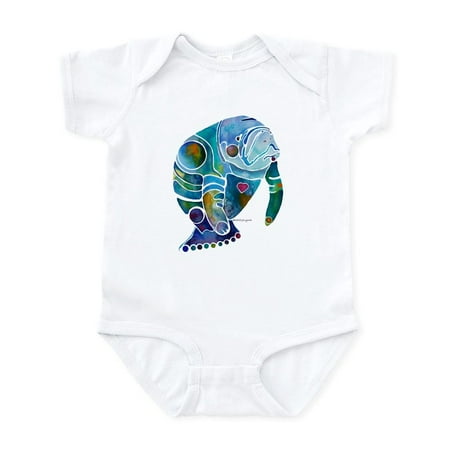 

CafePress - Manatees Endangered Species Infant Bodysuit - Baby Light Bodysuit Size Newborn - 24 Months