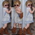 thumbnail image 3 of Toddler Kid Baby Girl Crochet Lace Hollow T-shirt Top Vest Tassel Waistcoat, 3 of 5