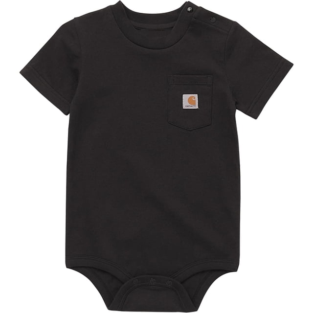 Bodysuit Carhartt para bebé CA5004 de manga corta con bolsillo, 3 meses