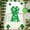 E, variant on Large St. Patrick’s Day Wreath Bow, 20x12 Inch Shamrock Ribbon Topper – Green & White Glitter Bow for Front Door, Wall, Indoor/Outdoor Party Decor