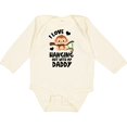 thumbnail image 3 of Inktastic Monkey I Love Hanging out with My Daddy Boys or Girls Long Sleeve Baby Bodysuit, 3 of 5