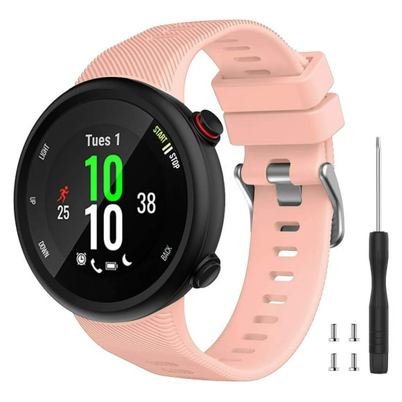 Watbro Compatible Con Garmin Forerunner 45S Band Correa De Repuesto Deportiva De Silicona Suave Correa De Fitness Pulsera Para Reloj Inteligente Garmin Forerunner 45S