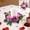 Purple, variant on 20cm Artificial Silk Rose Flower Wreath Candle Ring for Wedding Candlestick Decor, Romantic Table Centerpiece for Party Gathering and February 14 Valentine’s Day Festive Ambiance Enhancer for Home