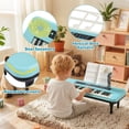thumbnail image 3 of Costway 37 Keys Kids Piano Keyboard Portable Musical Toy with Microphone & Music Stand Blue, 3 of 9