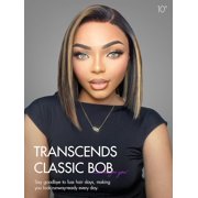 LUVME 12 HAIR Ombre Blonde Highlight Silky Straight Glueless Pre Cut Lace Bob Wig for Women