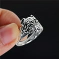 thumbnail image 2 of HOOUN Gothic Punk Stainless Steel Men Ring Skull Rings Party Band Jewelry Size 6-12-7-Style 2, 2 of 8