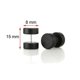 thumbnail image 5 of Pendientes de madera Sunnimix de Acero inoxidable 316L 18G 8mm, 5 of 8