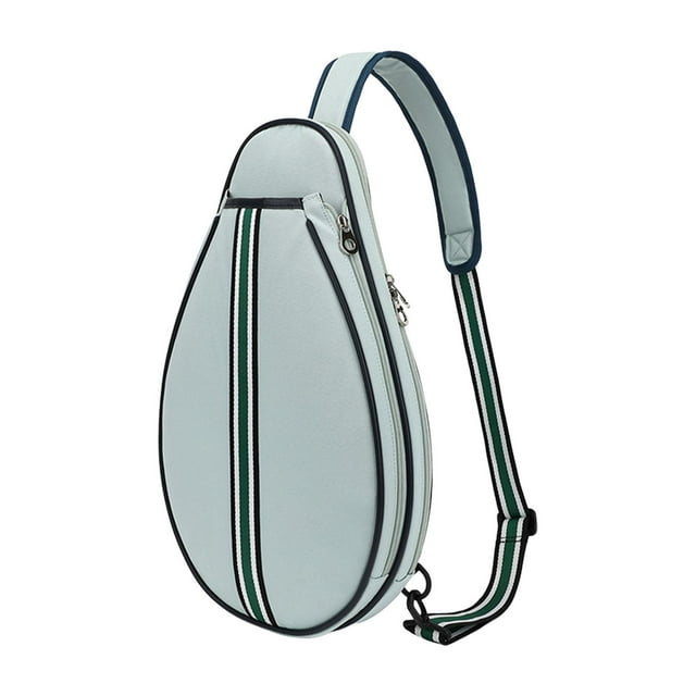 jinwen Sac de Tennis Équipement Transporter Sac Femmes Hommes Réglable Sangle Tennis Sac de Rangement Bleu Clair