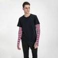 thumbnail image 5 of Haiem USA Colors Stripes UV Protection Cooling Arm Sleeves for Men and Women UPF 50 Sun Sleeve, 5 of 8