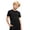 3Black8, variant on WERYOUNG Boys Girls Short Sleeve T Shirts Solid Color Athletic Stretch T-Shirts Casual Summer Round Neck Fashion Sports Tee Trendy Tops 3-4 Years
