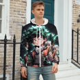 thumbnail image 3 of My Hero Academia Zip Up Hoodies Unisex Realistic 3D Print Sweatshirt Long Sleeve Hooded Jacket Coat 2XL, 3 of 8