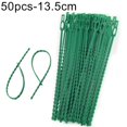 thumbnail image 3 of PENGXIANG 50Pcs Reusable Plastic Landscape Fishbone Spur Plant Belt Band Ties Garden Tools, 3 of 12