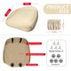 thumbnail image 2 of Funda de asiento de coche BEITK en la parte delantera de piel, 2 unidades, impermeable, color beige, 2 of 6