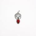 thumbnail image 1 of Zhuge Colgante de collar, hecho a mano para collares de hombres y mujeres, colgante en forma de gota de árbol de la vida (rojo), 1 of 5