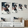 thumbnail image 4 of Designart Hockey Player On Ice II Canvas Wall Art, 4 of 5