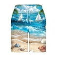 thumbnail image 3 of Elvqul Cargo Shorts for Men Pull On Sky Blue Elastic Waist Casual Graphic Mens Shorts, 3 of 5