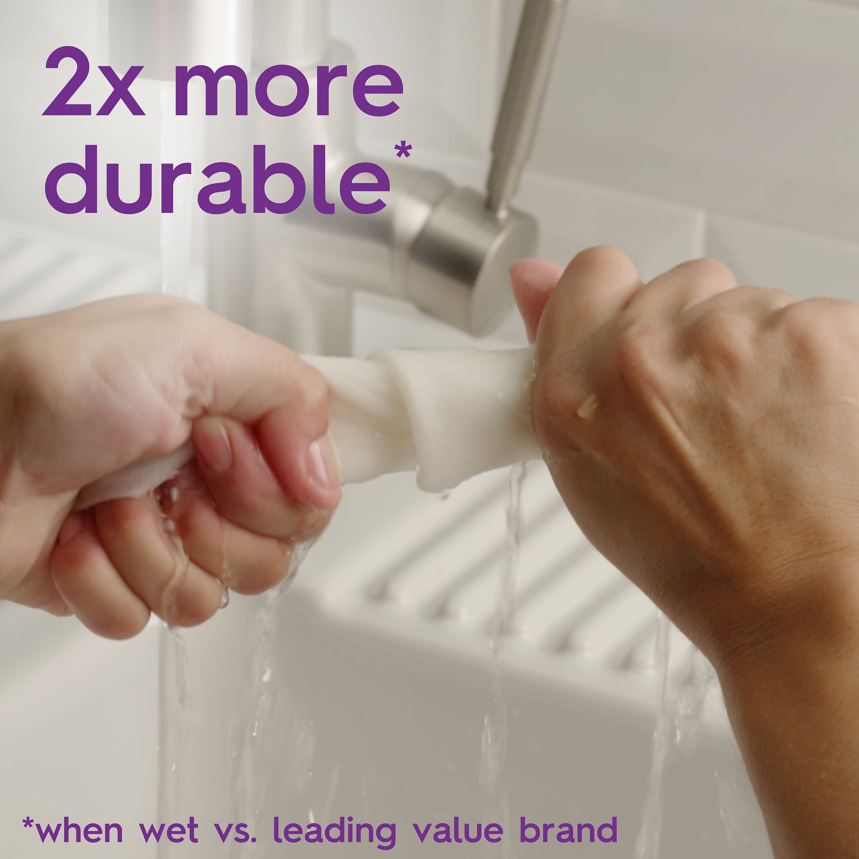 VIVA Signature Cloth Choose-A-Sheet Kitchen Paper Towels, White, 6 Double Rolls (110 Sheets Per Roll)