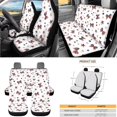 thumbnail image 7 of Qpednta 15Pcs Patriotic Bow Car Seat Covers Full Set Universal, Automotive Protector Set with Steering Wheel Cover, Seat Belt Cover, Trash Bin, Coasters, Air Vent Pouch, Universal for Sedans Suvs, 7 of 7