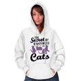 thumbnail image 4 of Crazy Cat Lady Secret of Happiness Hoodie Sweatshirt Women Brisco Brands S, 4 of 6