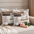 thumbnail image 2 of Country Cotton Floral Outdoor Waterproof Pillow Covers, Farmhouse Vintage Bath Bottle Decorative Square Throw Pillowcase Sofa Cushion Sham for Patio/Couch/Chair, 18"x18" 2 Pack, 2 of 8