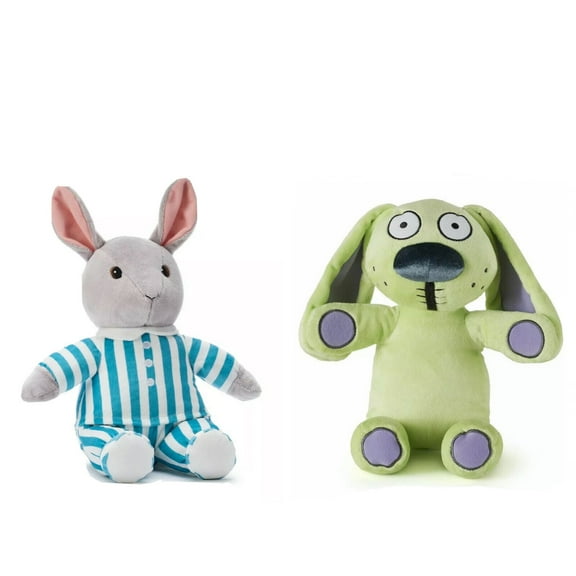 Knuffle Bunny Rabbit & Goodnight Moon Bunny Set 14" Plush Kohls New Rare Collect