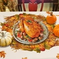 thumbnail image 2 of Fall Thanksgiving Tablecloth for Round,Oval,Rectangle Tables,Waterproof Fall Table Cloths for Dining Room Indoor Outdoor Table Cover - 60x84 Inch, 2 of 6